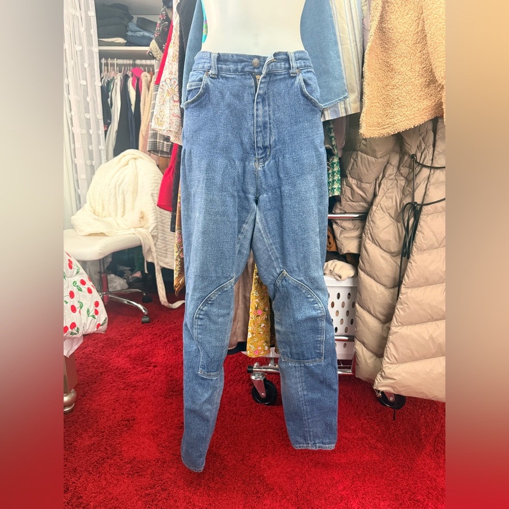 High Rise Blue Jeans